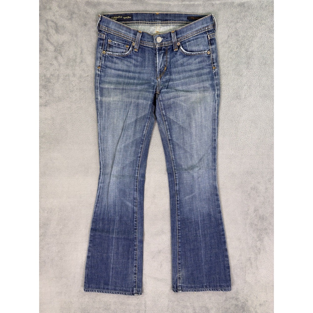 Citizens Of Humanity Jeans Womens 25 Blue Ingrid Low Waist Flare Wimbledon #144